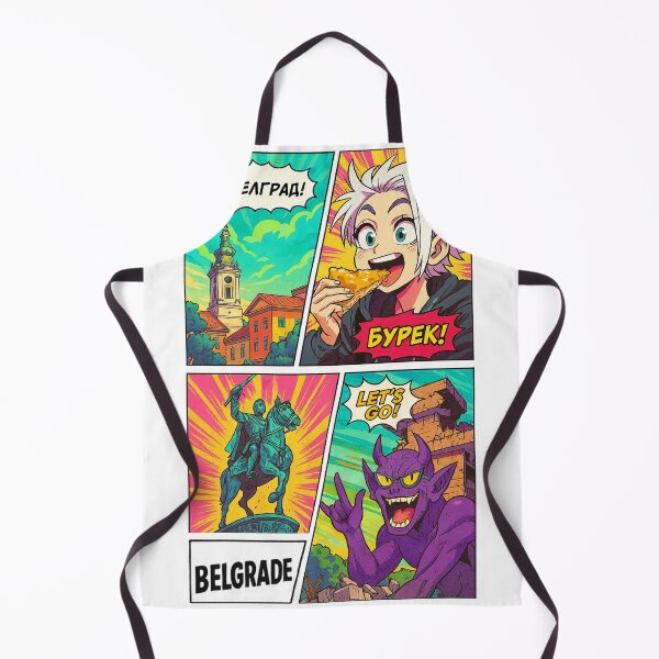 Item preview, Crazy Belgrade – Colorful Comic Print designed and sold by TaRoPonn.