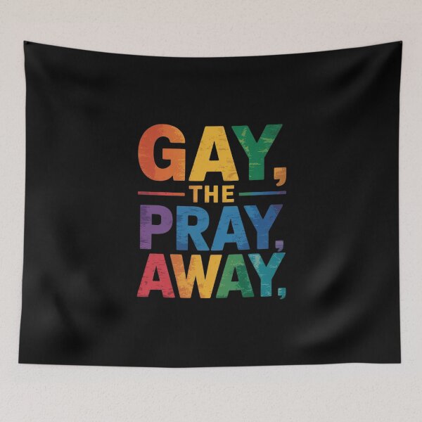 Item preview, Gay the Pray Away LGBTQ Pride Month Quote Saying  designed and sold by MythWoot.