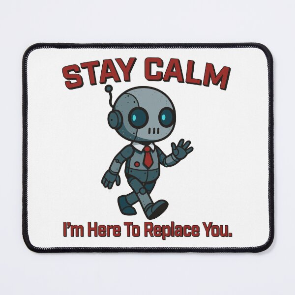 Item preview, Stay Calm – I’m Here To Replace You Robot Design designed and sold by Weasel Graphix.