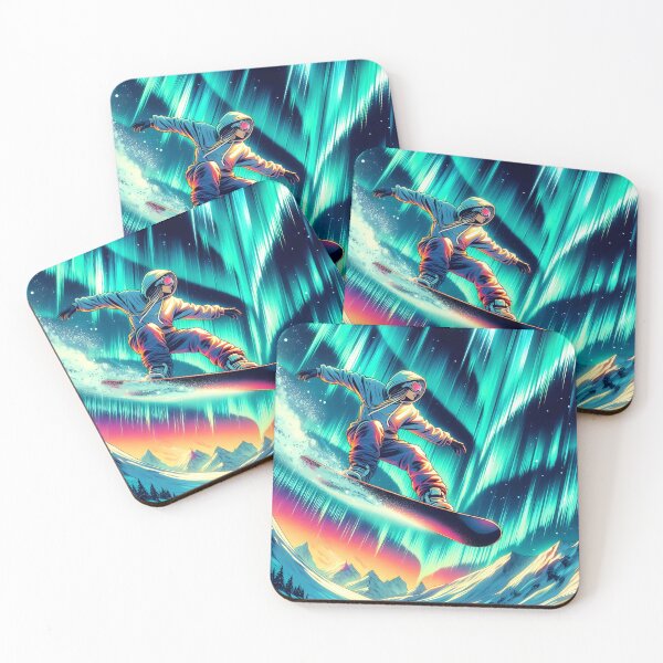 Item preview, Surfing the Northern Lights, Ai Generated Art  designed and sold by ACC .