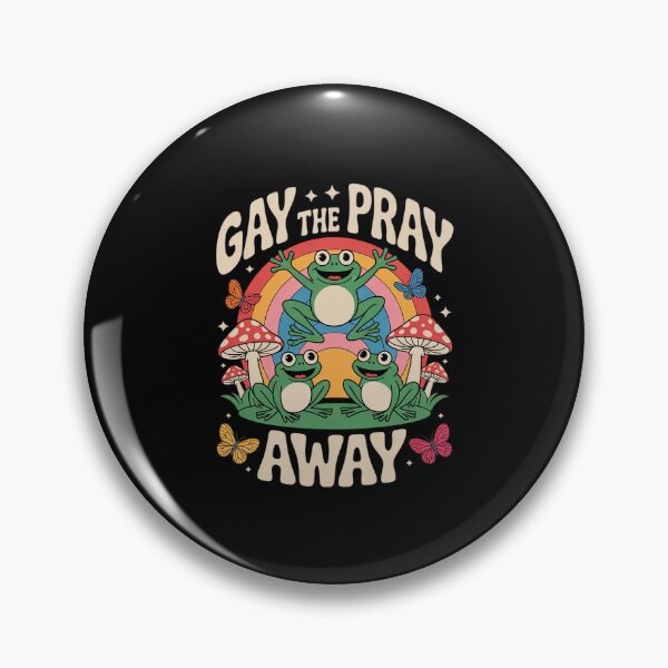 Item preview, Gay The Pray Away Rainbow Meme Frogs LGBT Pride LGBTQ 1  designed and sold by MythWoot.
