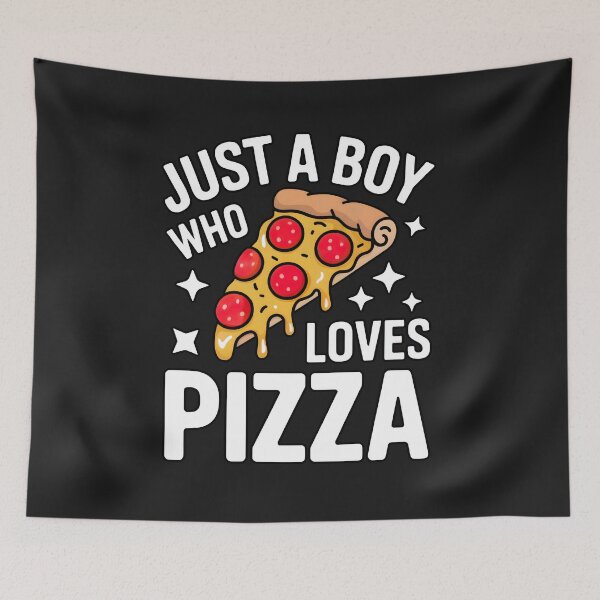 Item preview, Just a Boy Who Loves Pizza: Fun Pepperoni Slice Illustration designed and sold by elynne9.