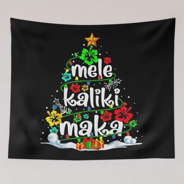 Artikelvorschau, Mele Kalikimaka Tropischer Weihnachts-Hawaiianischer Weihnachtsmann-Weihnachtsbaum  entworfen und verkauft von JEFDodsonArt.