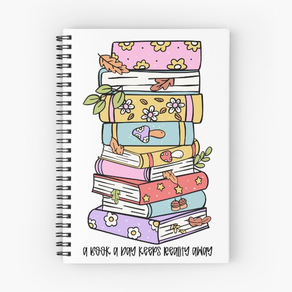 Item preview, A Book A Day Keeps Reality Away Quote designed and sold by SpencerReedDes.