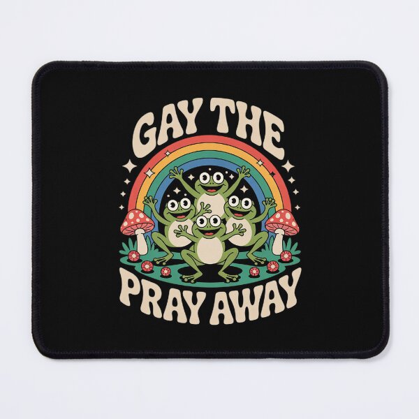 Item preview, Gay The Pray Away Rainbow Meme Frogs LGBT Pride LGBTQ 3  designed and sold by MythWoot.