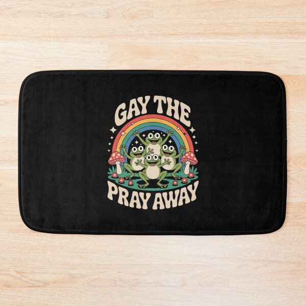 Item preview, Gay The Pray Away Rainbow Meme Frogs LGBT Pride LGBTQ 3  designed and sold by MythWoot.
