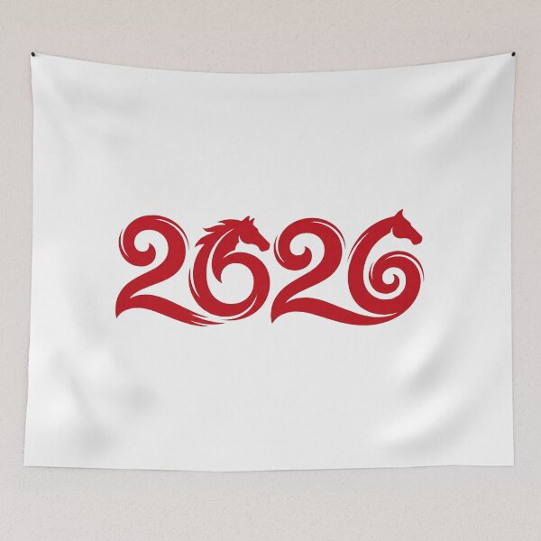 Item preview, Prosperous 2026 Year of the Horse Red & Gold Creative Art designed and sold by xMErCUrY03x.