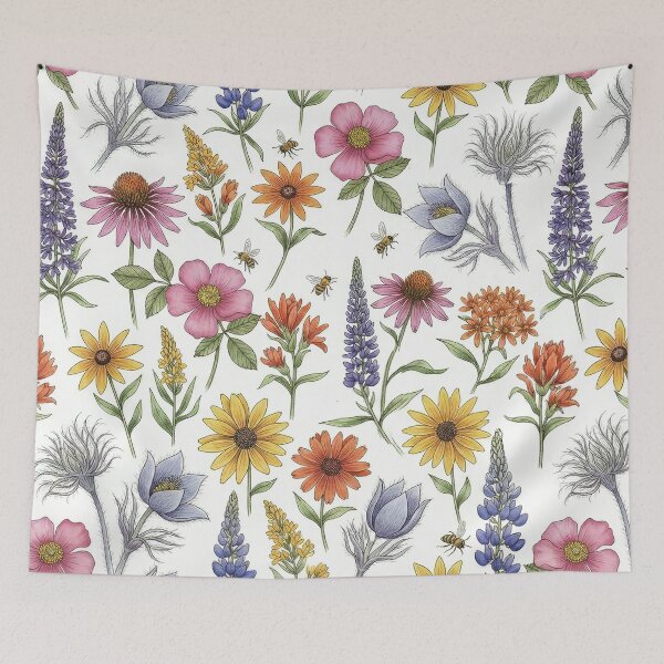 Item preview, Prairie Winds & Petals: A South Dakota Pattern designed and sold by TJ Art and Camera.