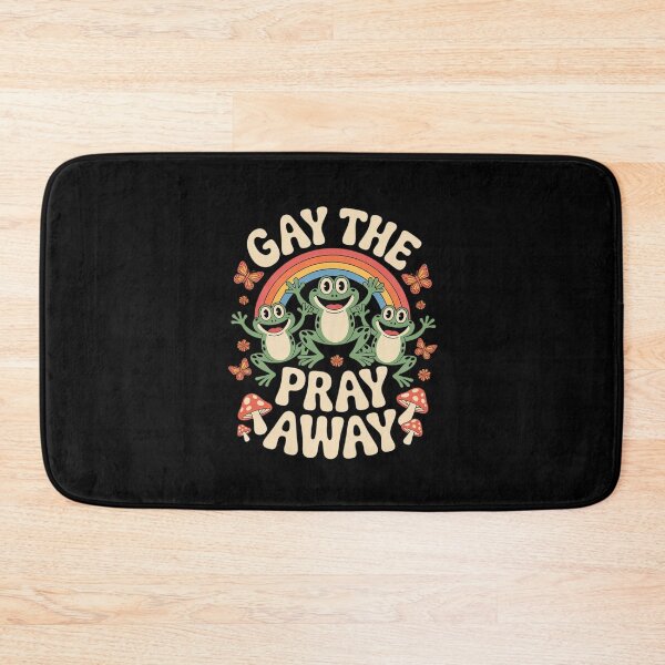 Item preview, Gay The Pray Away Rainbow Meme Frogs Pride LGBTQ  designed and sold by MythWoot.
