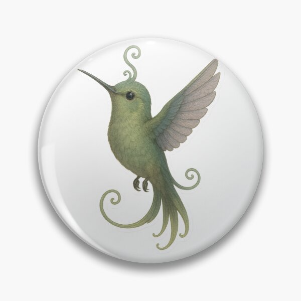 Item preview, Whimsical Hummingbird designed and sold by LittleTreeBugCo.