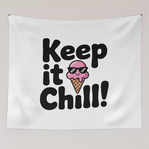 Item preview, Keep It Chill! Cute Ice Cream Pun designed and sold by PMCreative.