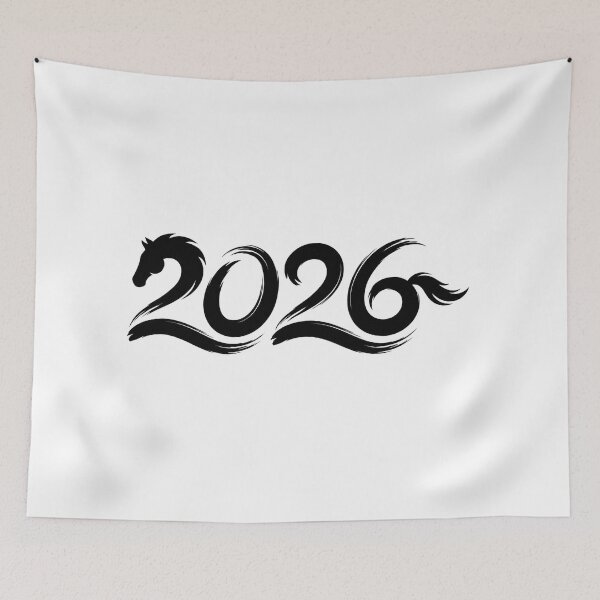 Item preview, Prosperous 2026 Year of the Horse Black & Gold Creative Art designed and sold by xMErCUrY03x.
