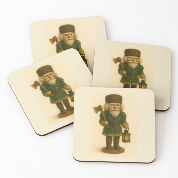 Item preview, Woodsman Nutcracker — Forest Green with Lantern designed and sold by Novel Works Studio.