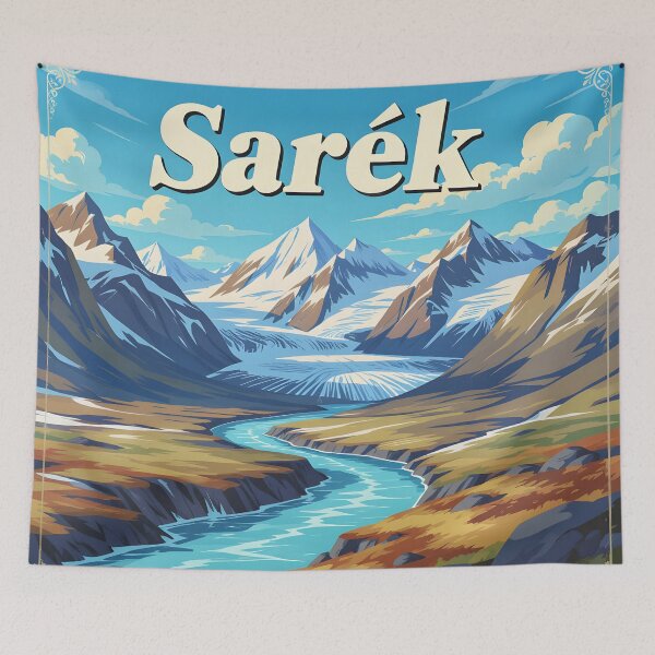 Item preview, Sarek National Park, Sweden: Vintage-Style Painterly Travel Poster designed and sold by LSVart.
