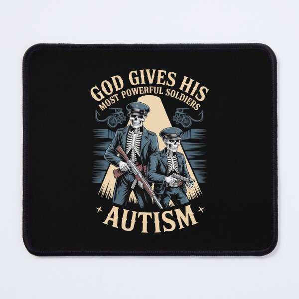 Item preview, God Gives His Most Powerful Autism Hard Skeleton Meme  designed and sold by MathisBellanger.