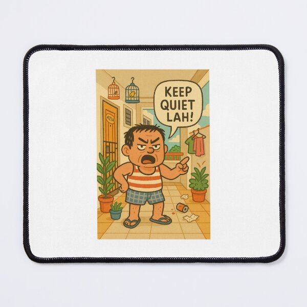 Item preview, Keep Quiet Lah: The Corridor Noise Police designed and sold by WhimsiSG.