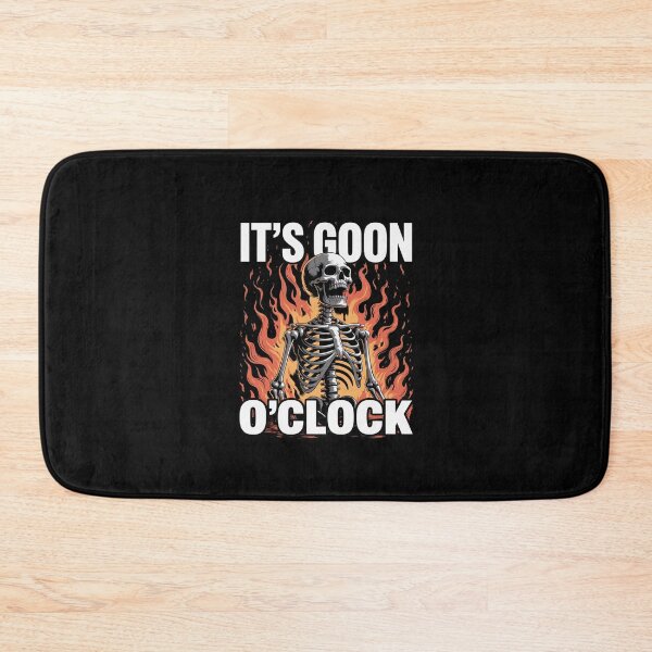 Item preview, Gooning O'clock Cringe Hard Skeleton Meme Flames  designed and sold by CombatTask.