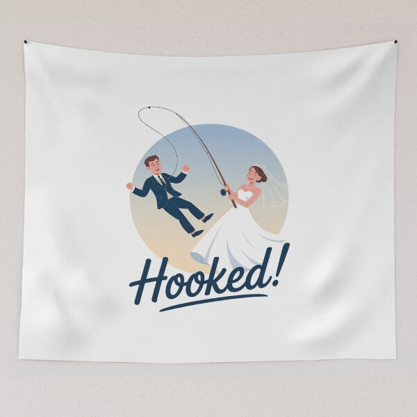 Item preview, Hooked Wife Fishing Groom Bachelor's Party Men  designed and sold by MathisBellanger.