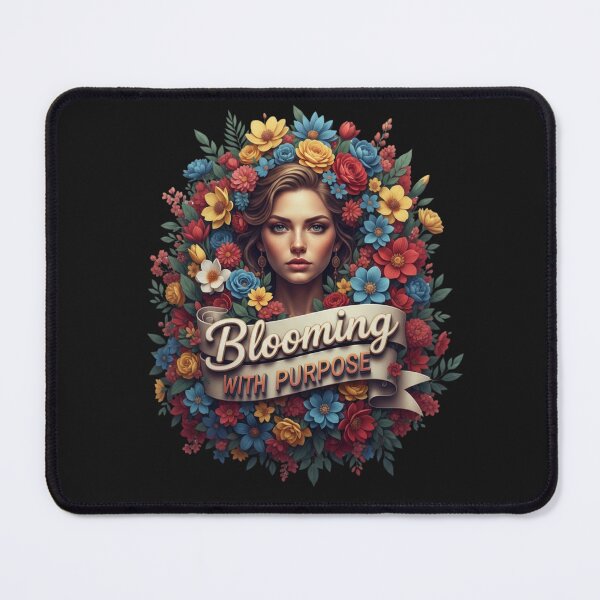 Item preview, Blooming with Purpose Bold Floral Woman Art designed and sold by BoldBloomArt.
