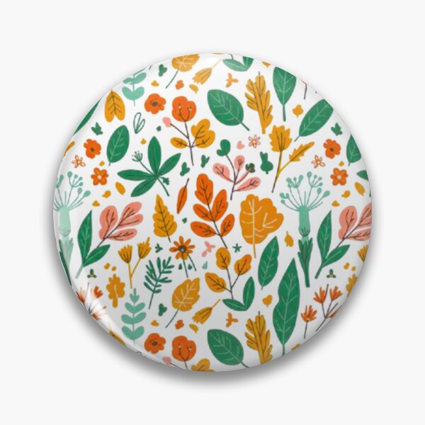 Item preview, Vibrant Autumn Foliage Seamless Pattern | Mustard Yellow, Green & Orange Botanical Design designed and sold by MT-Hub | Art for Every Soul.