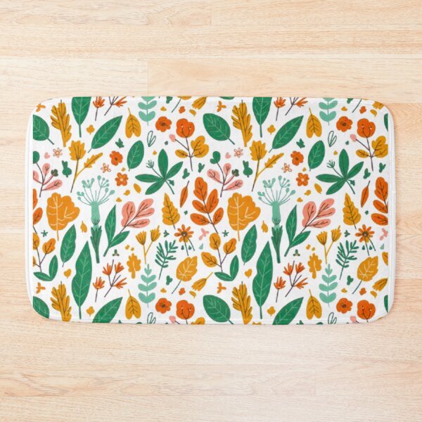 Item preview, Vibrant Autumn Foliage Seamless Pattern | Mustard Yellow, Green & Orange Botanical Design designed and sold by MT-Hub | Art for Every Soul.