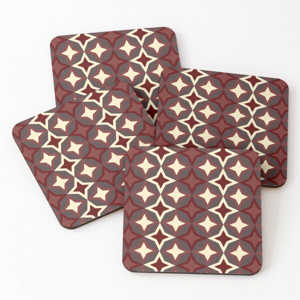 Item preview, Abstract geometric design in red and cream designed and sold by DesignsbyPheby.