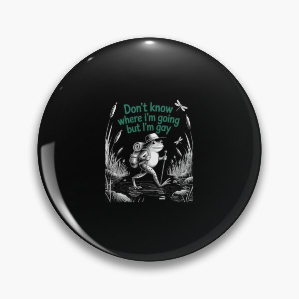 Item preview, I Don't Know Where I'm Going But I'm Gay Frog Pride LGBTQ  designed and sold by CombatTask.
