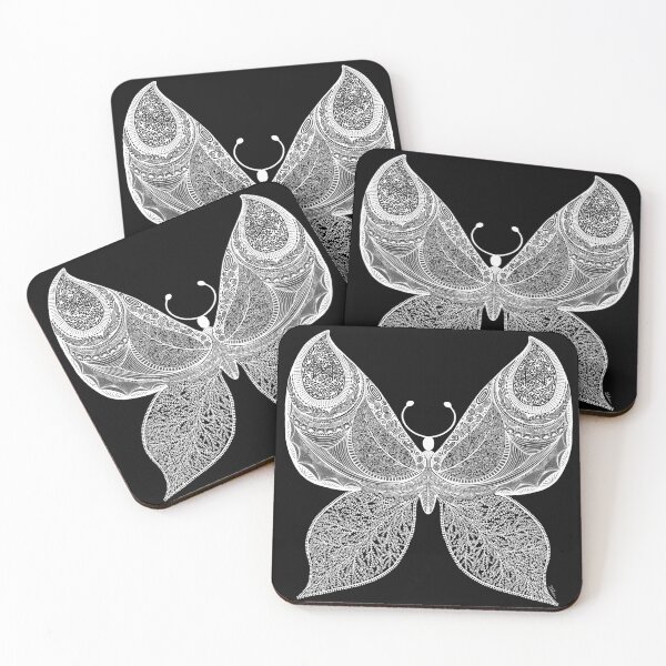 Item preview, Rebirth — White Butterfly with Nature-Inspired Symmetry designed and sold by MelZahrArt.
