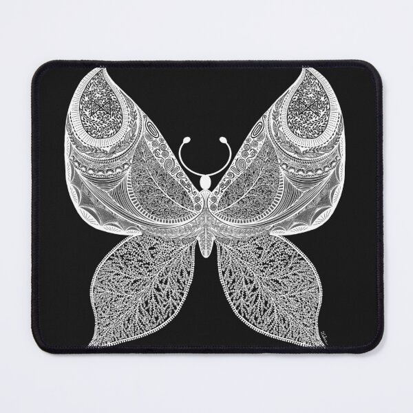 Item preview, Rebirth — White Butterfly with Nature-Inspired Symmetry designed and sold by MelZahrArt.