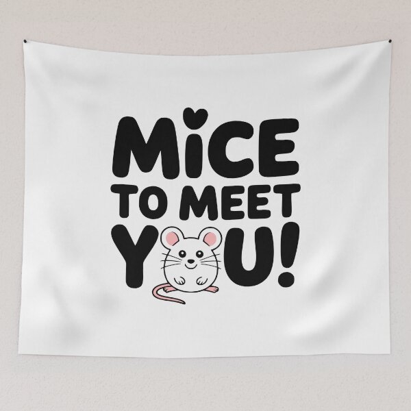 Item preview, Mice To Meet You! Cute Mice Pun designed and sold by PMCreative.