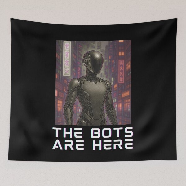 Item preview, humanoid robot art designed and sold by TEEJAMBOREE.