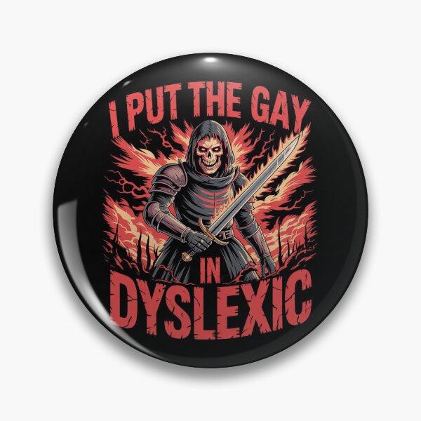 Item preview, I Put The Gay In Dyslexic Hard Skeleton Meme Bootleg  designed and sold by MathisBellanger.