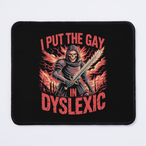 Item preview, I Put The Gay In Dyslexic Hard Skeleton Meme Bootleg designed and sold by MathisBellanger.