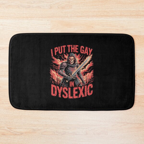 Item preview, I Put The Gay In Dyslexic Hard Skeleton Meme Bootleg  designed and sold by MathisBellanger.