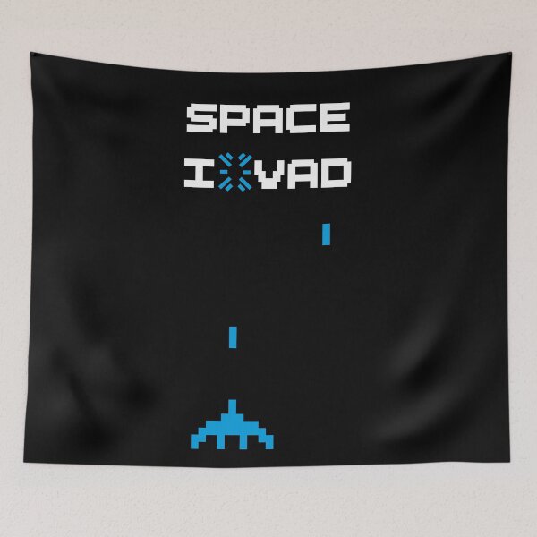 Item preview, Space Invad - Retro pixelart (8-bit) (dark) designed and sold by ProjetF.