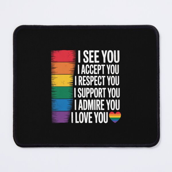 Item preview, I See Love Accept You LGBTQ Men Women Gay Rainbow Pride Flag designed and sold by CombatTask.