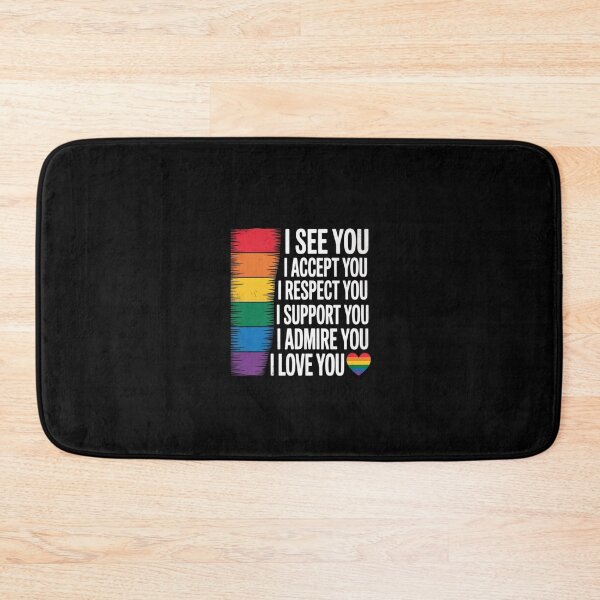 Item preview, I See Love Accept You LGBTQ Men Women Gay Rainbow Pride Flag  designed and sold by CombatTask.