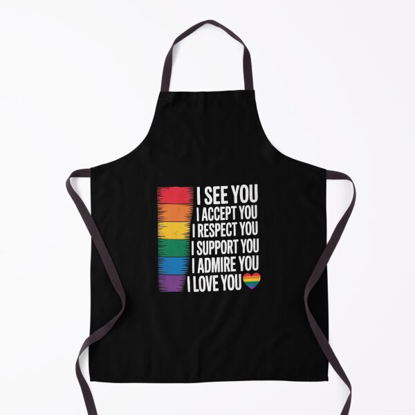 Aperçu de l'œuvre Je vois l'amour, accepte-toi LGBTQ Hommes Femmes Gay Drapeau arc-en-ciel de la fierté créée et vendue par CombatTask.
