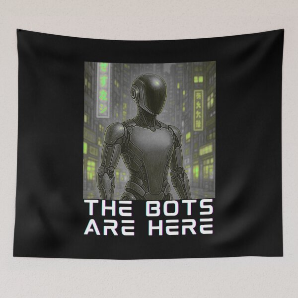 Item preview, humanoid robot art designed and sold by TEEJAMBOREE.