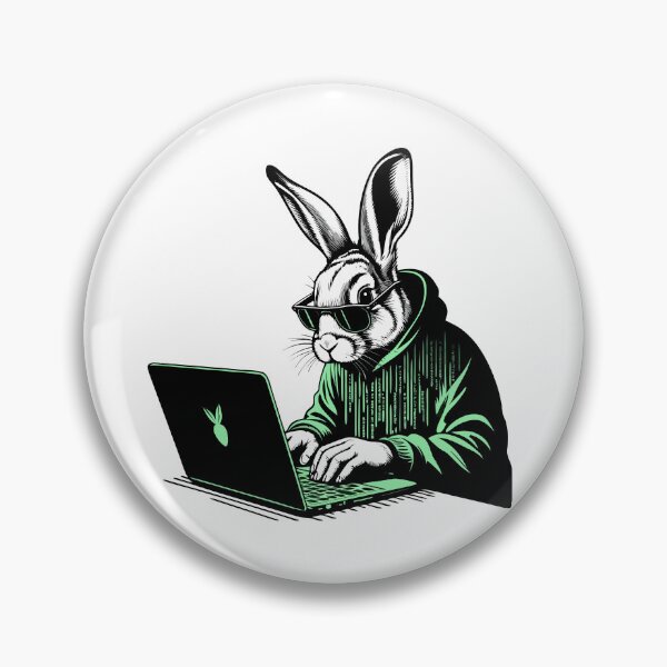 Item preview, Cool Hacker Rabbit designed and sold by Lydyb-creations.