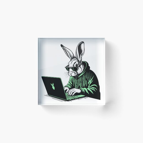 Item preview, Cool Hacker Rabbit designed and sold by Lydyb-creations.