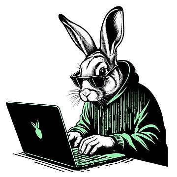 Artwork thumbnail, Cool Hacker Rabbit by Lydyb-creations