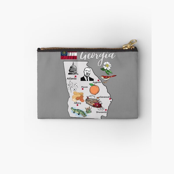 Item preview, All About Georgia! Iconic State Map, Peaches, Atlanta & Southern Charm designed and sold by mashmosh.