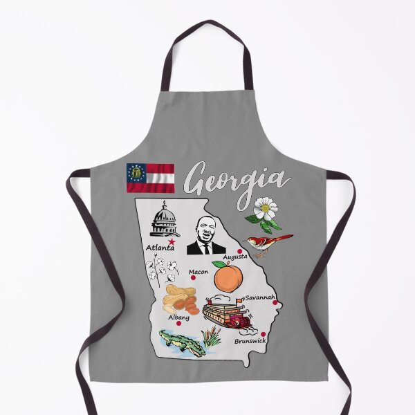 Item preview, All About Georgia! Iconic State Map, Peaches, Atlanta & Southern Charm designed and sold by mashmosh.