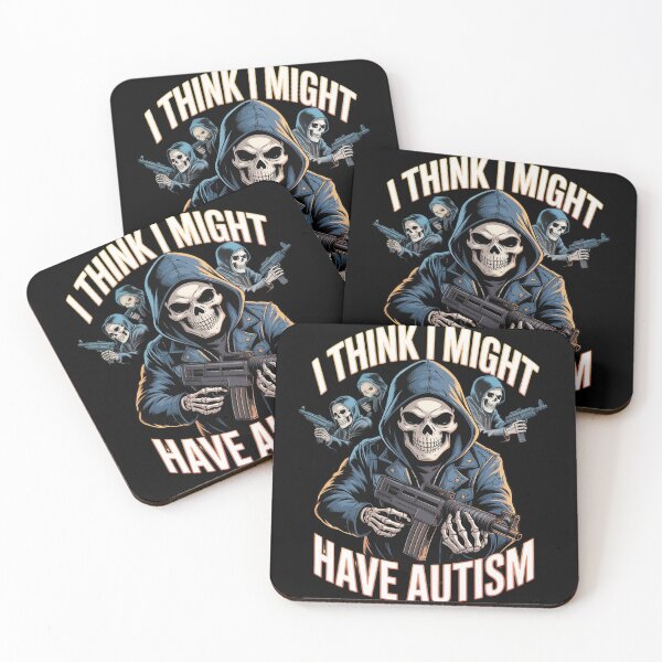 Item preview, I Think I Might Have Autism Meme Skeleton Tism Autistic  designed and sold by CombatTask.