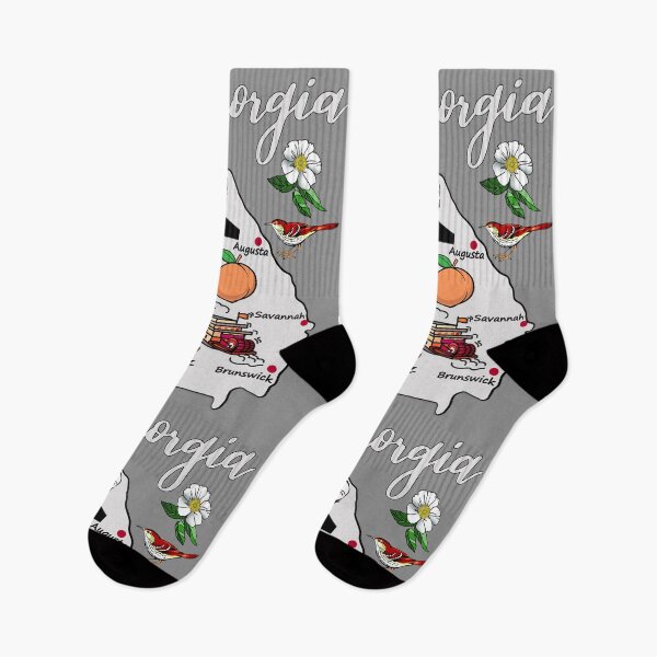 Item preview, All About Georgia! Iconic State Map,  Peaches, Atlanta & Southern Charm designed and sold by mashmosh.