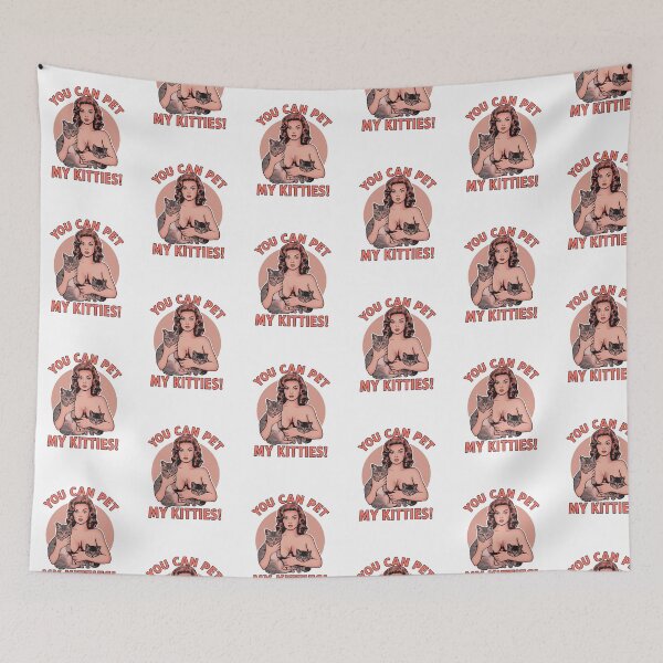 Item preview, You can pet my kitties! designed and sold by NicMacTees.