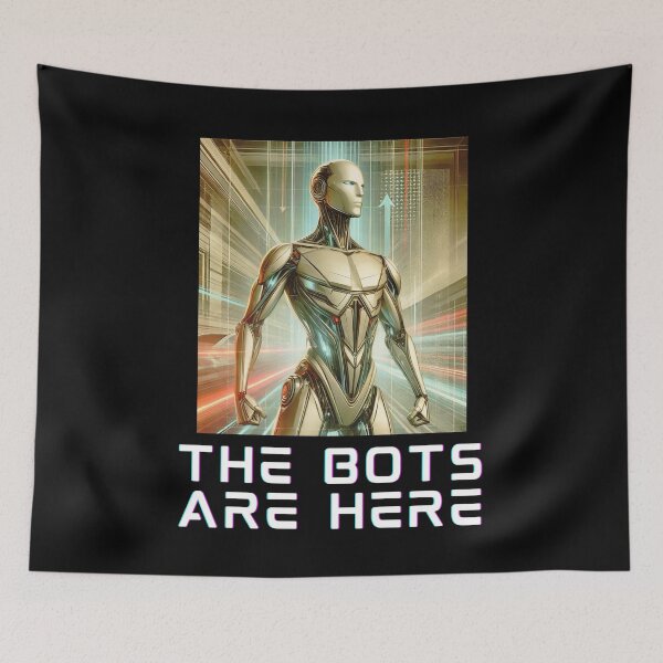 Item preview, humanoid robot art designed and sold by TEEJAMBOREE.