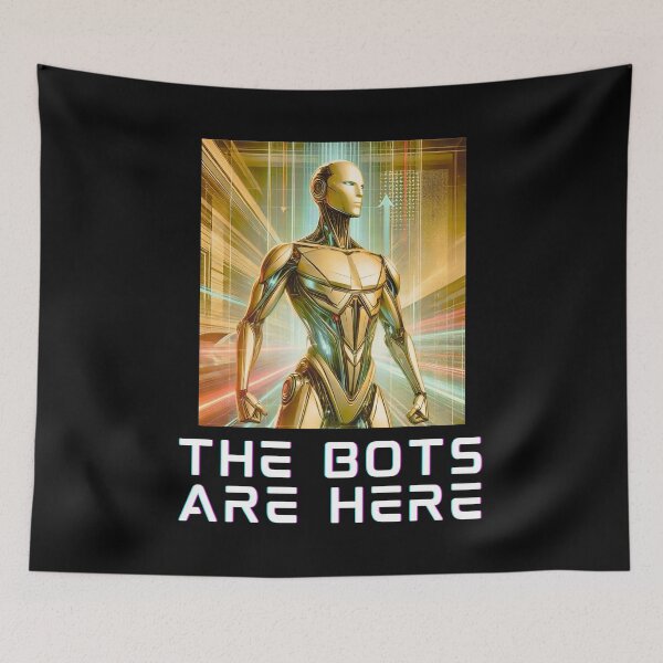 Item preview, humanoid robot art designed and sold by TEEJAMBOREE.