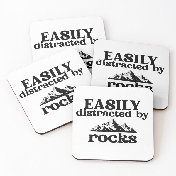 Item preview, Easily Distracted By Rocks – Mountain Illustration designed and sold by RanoStore.